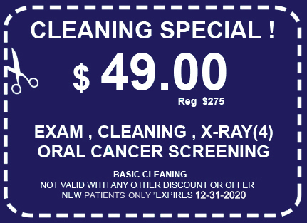 Los Angeles Teeth Cleaning Special Coupon for $ 49.00